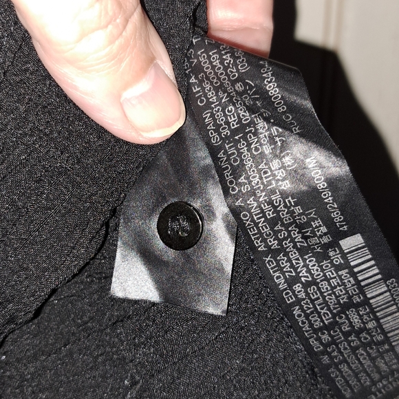 Zara Black Textured Mini Dress - Picture 11 of 14